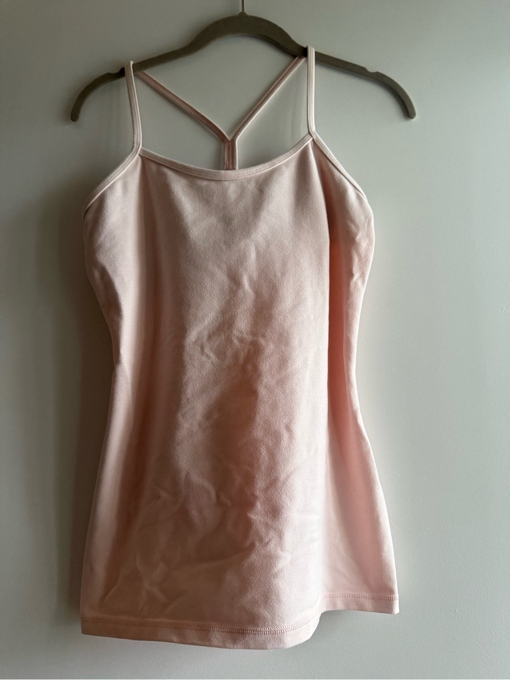Lululemon Pink Strappy built in bra Tank